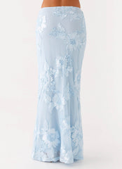 Radiate Maxi Skirt - Blue